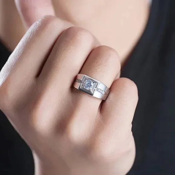 🆕 Classic Style 1.25 CTW. Diamond Band / Ring, Stamped 925 Sterling Silver 🆕 - Picture 6 of 8